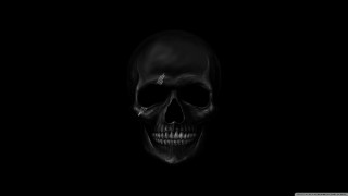 Skull black white cigarette dark - skull free wallpaper