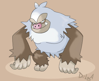 Big furry creature cartoon big - foot free wallpaper