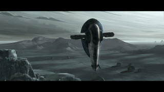 Futuristic plane mountain cloud people - over a mountain range free wallpaper
