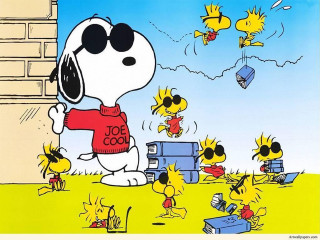 Snoopy dog cartoon red shirt - charles schulz free wallpaper