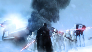 Star wars characters snowy scene - a snowy scene free wallpaper