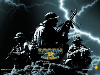 Soldiers mountain lightning storm clouds - behind them free wallpaper for desktop