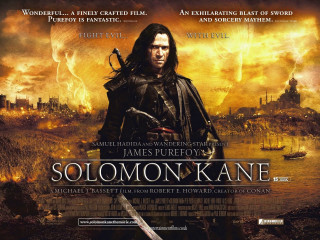 Solomon kane sword city background - his hand and a city in the background free wallpaper