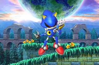 Sonic bridge green planet blue - a sonic free wallpaper