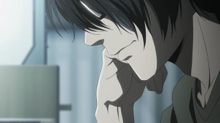 Man blackhair glasses profile indoor - his head free wallpaper for desktop