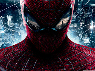 Spider man suit city lights - a spider man in a suit free wallpaper