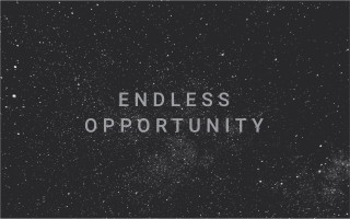 Endless opportunity black white stars - liminal free wallpaper