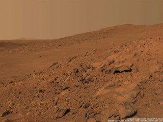 Rocky hill desert mars dirt - a rocky hill free wallpaper