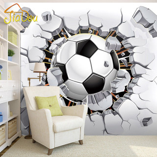 Soccer ball breaking wall chair - graffiti art free wallpaper for tablet