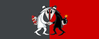 Cartoon couple holding hands red - abstract illusionism free wallpaper
