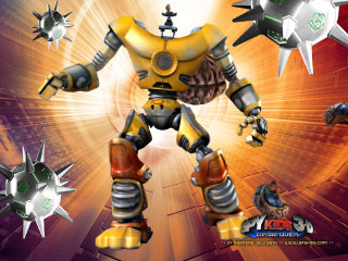 Robot large head massive body - a large head free wallpaper