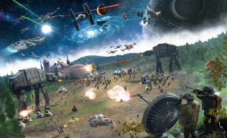 Star wars action packed battle - action free wallpaper for desktop