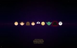 Star wars poster faces dark 2 - a white light free wallpaper for desktop