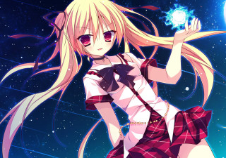 Girl short skirt shirt bow - energetic free wallpaper