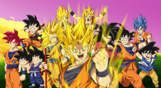Young gohan cartoon purple background - young free wallpaper