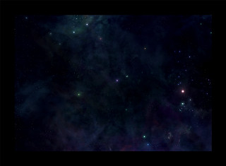 Starry space black background border - a space free wallpaper