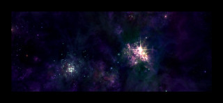 Purple blue star cluster filled - a space free wallpaper