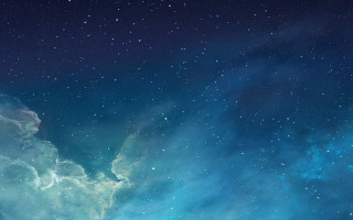 Blue green space stars clouds 2 - galaxy free wallpaper