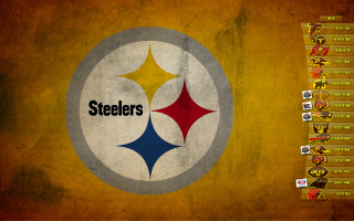 Pittsburgh football team logo wall - a gold background free wallpaper