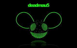 Green mouse black background green 2 - an album cover free wallpaper