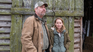 Man woman barn door green - a green door free wallpaper