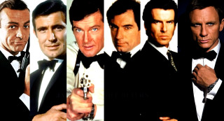 Tuxedo men guns pointing collage - brian fies free wallpaper