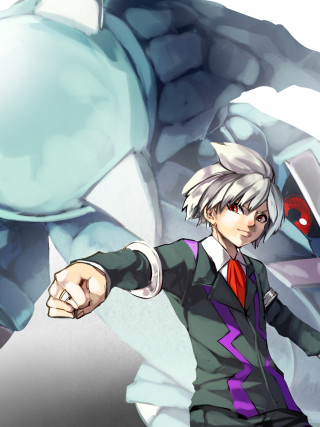 Man suit pointing red eye - cedric seaut keos masons free wallpaper for mobile