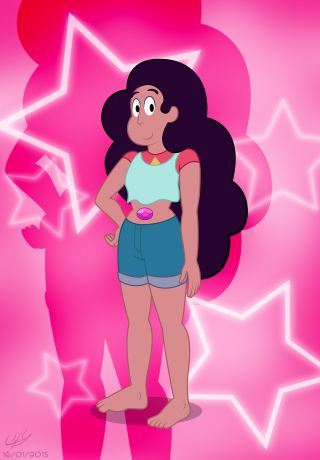 Cartoon girl long hair blue 4 - crystal cubism free wallpaper for mobile