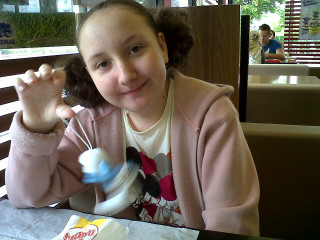 Girl coffee pastry cake table - claire dalby free wallpaper