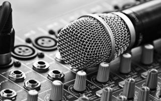 Microphone soundboard buttons knobs audio - studio quality free wallpaper