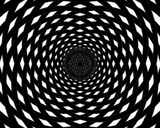 Black white opart checkered soccerball - op art free wallpaper