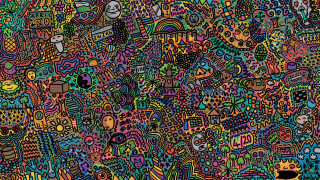 Colorful intricate background design elements - different thing free wallpaper for desktop