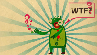 Cartoon robot speechbubble wft flag - robot free wallpaper for desktop