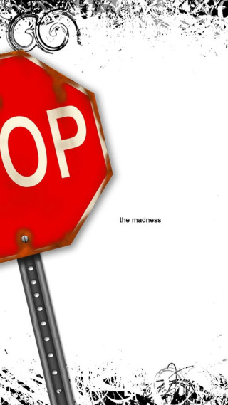 Stop sign black white background - a stop sign free wallpaper
