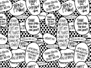 Black white pattern words different - free happy birthday wallpaper