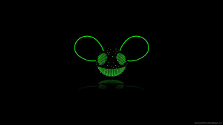 Green mouse black background green - an album cover free wallpaper
