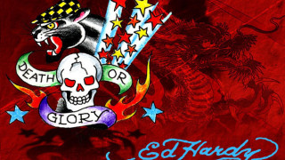 Skull crown snake stars banner - death free wallpaper