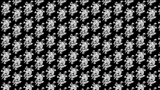 Black white pattern white flowers - cleon peterson free wallpaper