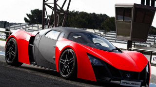 Red gray sports car race - sports car free wallpaper