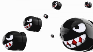 Balls with mouths and teeth - a bunch of balls free wallpaper