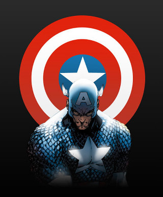 Captain america star chest shield - marvel comic free wallpaper for mobile