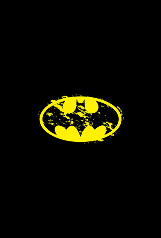 Batman symbol yellow splatter black - dark night free wallpaper for mobile