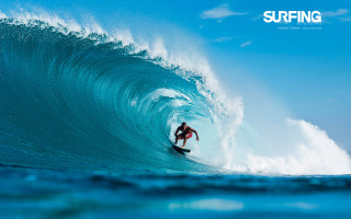 Man riding wave surfboard ocean 28 - brian dunlop free wallpaper