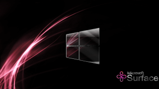 Black background pink swirl microsoft - purism free wallpaper for desktop