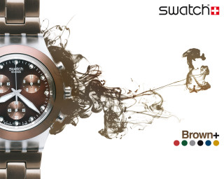 Brown dial brown bracelet black - a watch free wallpaper