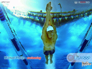 Man swimming cap hands up - darrell riche free wallpaper