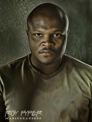 Man brown shirt serious look 2 - his face and chest free wallpaper