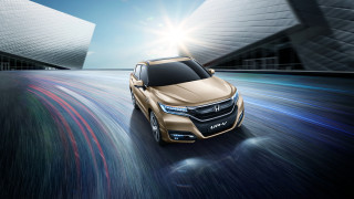 Gold honda suv city street - the horizon free wallpaper