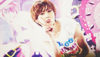 Woman clock wall tongue sticking - sakimichan free wallpaper