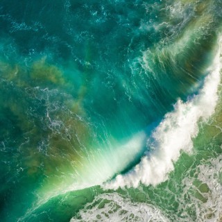Breaking wave ocean green blue - daniel lieske free wallpaper for tablet